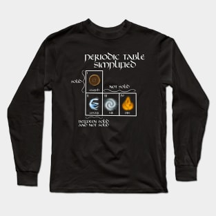 Periodic Table Simplified Long Sleeve T-Shirt